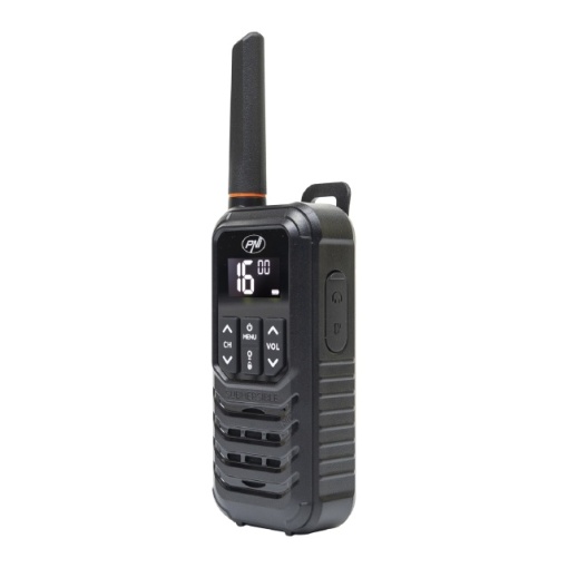 Statie radio portabila PNI PMR R80 PRO, set cu 2 bucati, 0.5W, 16 canale, Waterproof IP67, cu lanterna LED, buton SOS, VOX, USB-C - Img 8