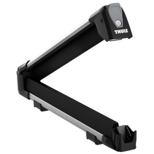 Suport 4 perechi schiuri Thule SnowPack 7324 gri cu prindere pe bare transversale aluminiu cu profil T - Img 2