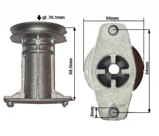 Suport cutit masina tuns iarba Viking MB400, MB450, MB455, MB500, MB650 - Img 2