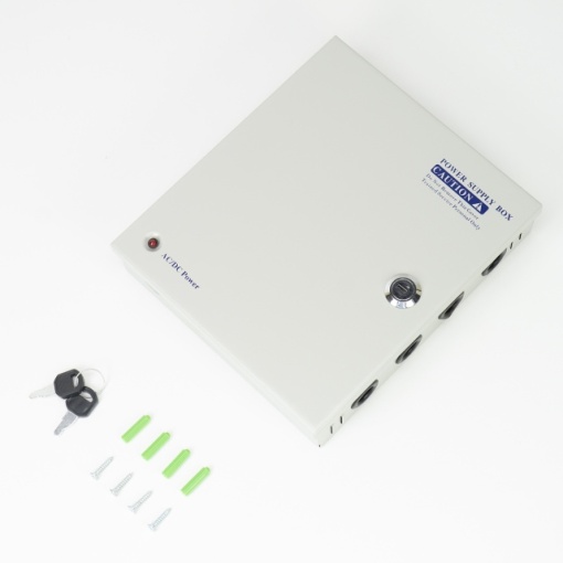 Sursa alimentare CCTV PNI STC15.2A in cutie metalica, 12V 15A 180W, 9 iesiri - Img 4