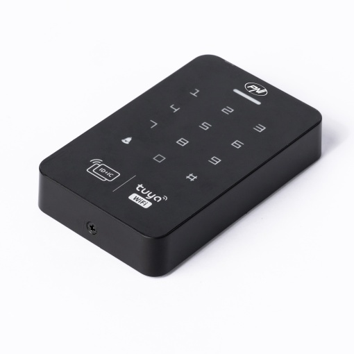 Tastatura control acces PNI DK150T cu Wi-Fi, deblocare cu PIN, card RFID si din aplicatia Tuya Smart, IP65, negru - Img 2