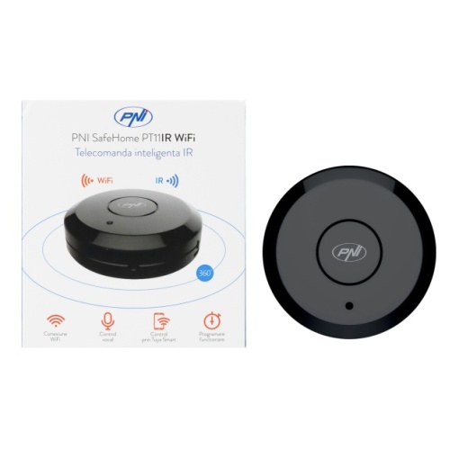 Telecomanda inteligenta IR PNI SafeHome PT11IR WiFi, control TV/IR/Home cinema/Aer conditionat prin internet, aplicatie de mobil Tuya Smart, integrare in scenarii si automatizari smart cu alte produse - Img 5