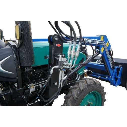 Tractor 60CP 4x4 cu semicabina, incarcator frontal hidraulic, cupa 1400mm KONIG 604 - Img 10