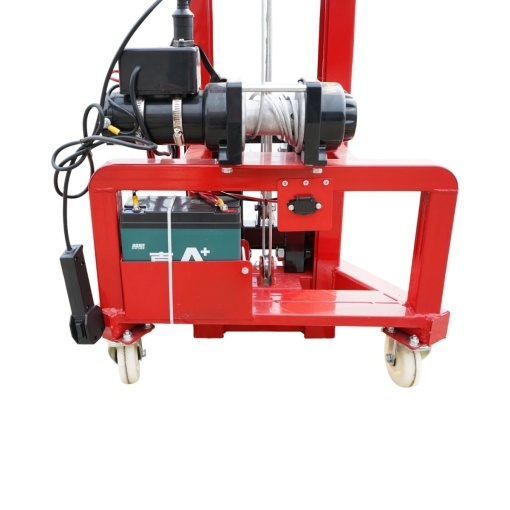 Transpalet manual 300kg cu ridicare electrica 12V, inaltime maxima 1.6m, telecomanda wireless - Img 11
