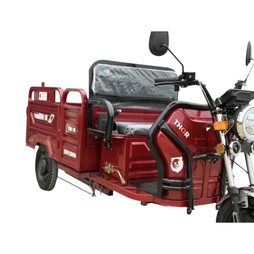 Triciclu electric THOR EVO 2000 ROSU 2000W 72V 32AH - Img 5