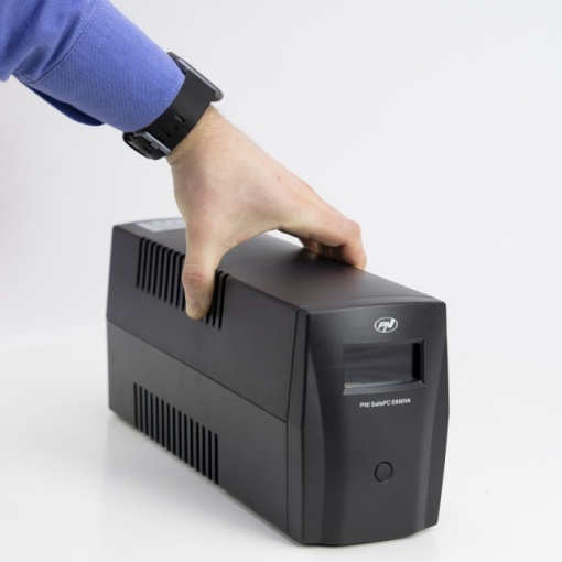 UPS PNI SafePC E650VA, putere 390W, 1.8A, iesire 2 x 230V, ecran LCD acumulator 7.2A inclus - Img 7