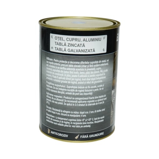 Vopsea email anticoroziva 3 in 1 albastru egee pentru metal 2kg, direct pe rugina, pe baza de apa Breckner Germany - Img 4