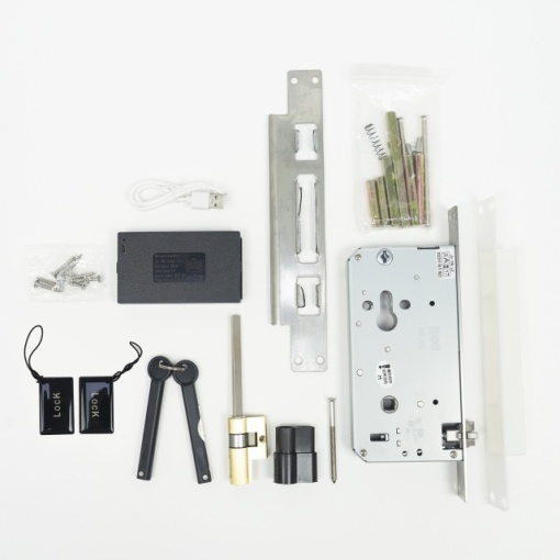 Yala inteligenta PNI SafeHome PTY8824, card, cod, amprenta, 300 utilizatori, control din aplicatia Tuya Smart, camera HD incorporata - Img 8