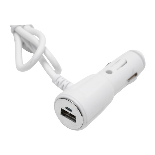 Adaptor bricheta auto dubla 12/24V si 1 port USB 5V 1000mA alb - Img 7