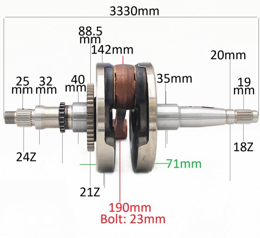 Ambielaj ATV CF Moto 500cc (0180-041000) - Img 2