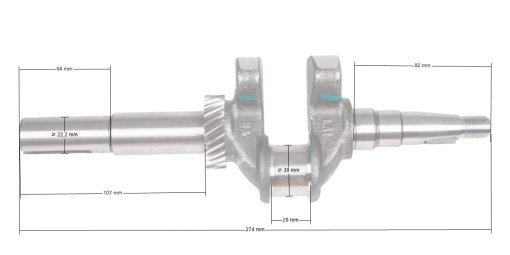 Ambielaj motor Zongshen XP200A 6,5HP 22.2mm (100003836) - Img 2
