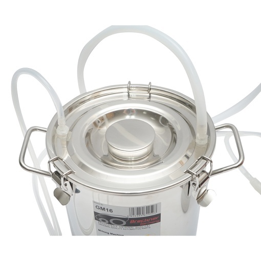 Aparat de muls cu 1 post si bidon de inox 5L pentru capre, oi - Img 2