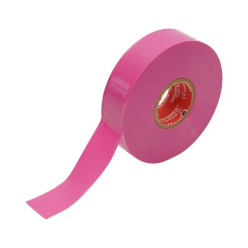 Banda izolatoare roz vinil 19mm x 20m Premium Super Power 33+ HighPower - Img 2
