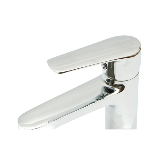 Baterie lavoar baie Premium din cupru, design rotund, monocomanda, crom lucios, furtunuri incluse - Img 9
