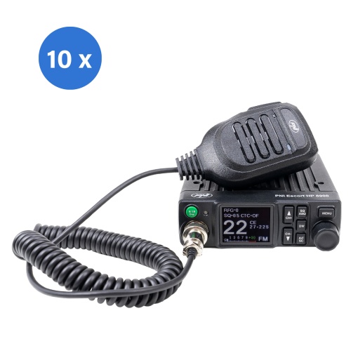 Bax cu 10 bucati statie radio CB PNI Escort HP 8900 ASQ, 12V / 24V, RF Gain, Roger Beep, CTCSS-DCS, Dual Watch AM/FM comutati doar in banda EU - Img 11
