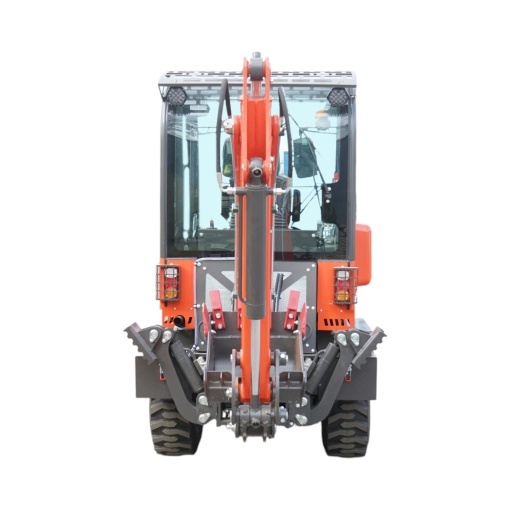 Buldoexcavator articulat compact 2.8T, motor diesel 50CP, cupa frontala si brat excavare spate THOR - Img 5