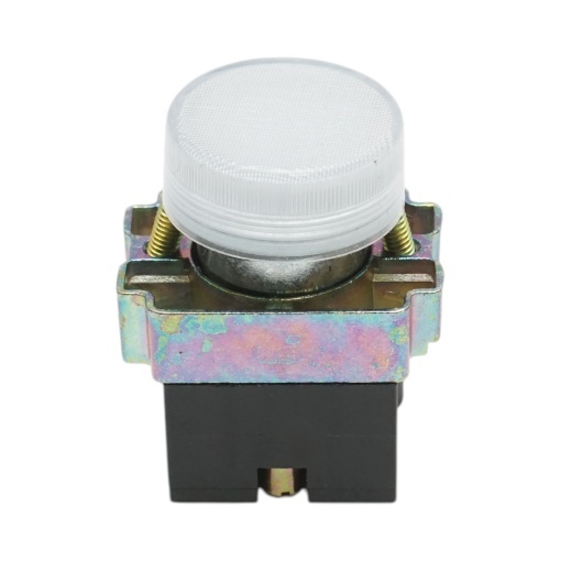 Buton indicator LED alb 220V LAY5 Breckner Germany - Img 2