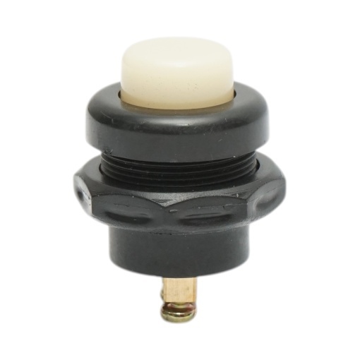 Buton pornire 12V/10A–24V/5A alb cu 2 pini universal - Img 2