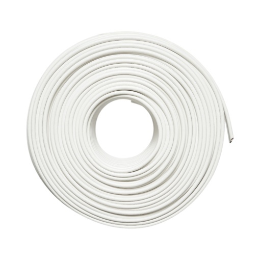 Cablu coaxial RG59 CCTV cupru siamez + alimentare 2x0.75mm CCA, 75 Ohm, PVC alb 100m/rola - Img 2