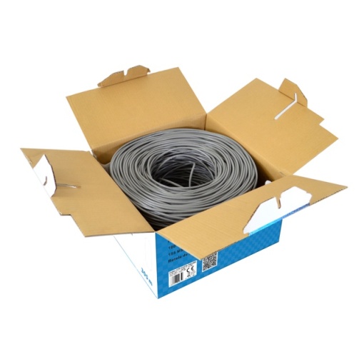 Cablu UTP CAT5e PNI U05 cu 4 perechi de fire torsadate 0.40 mm CCA, pentru internet 1 Gigabit si sisteme de supraveghere, rola 305m - Img 8