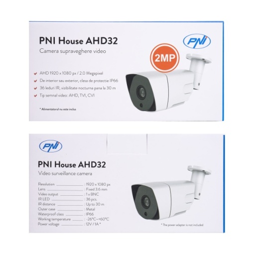 Camera supraveghere video PNI House AHD32, 2MP, 1080P, de exterior IP66, 36 LED IR - Img 8