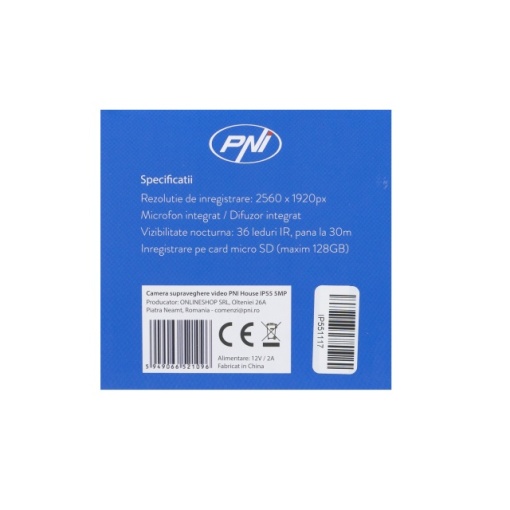 Camera supraveghere video PNI House IP55 5MP wireless cu IP, stand-alone, de exterior si interior si slot microSD, mod noapte - Img 8