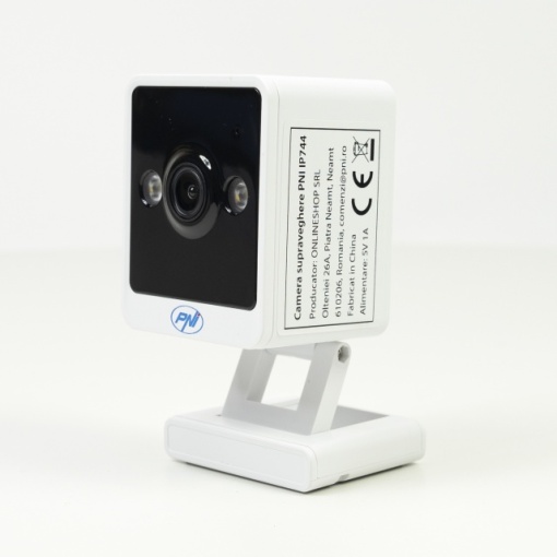 Camera supraveghere video PNI IP744 4MP cu IP, detectie miscare, audio bidirectional, slot card micro SD, unghi larg, control din aplicatie, imagine color pe timp de noapte, interior si exterior - Img 4