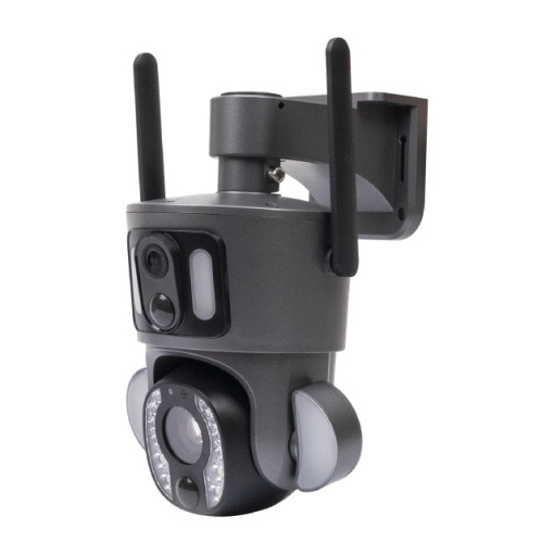 Camera supraveghere video PNI IP753, Wi-Fi, Dual lens, 2 x 2MP, IP66 cu panou solar si acumulator inclus - Img 5