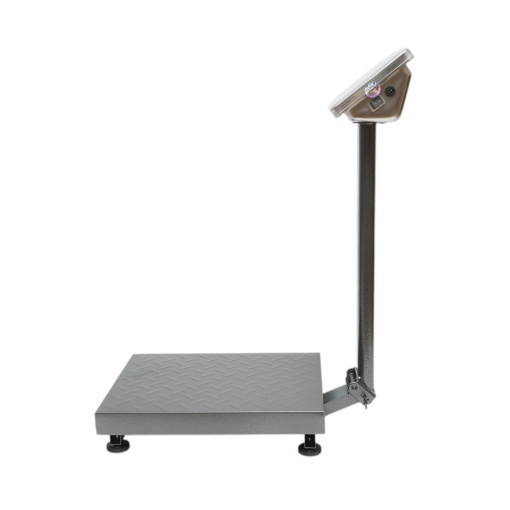 Cantar electronic de podea 150kg tip platforma 400x300mm cu brat pliabil, afisaj LCD Breckner Germany - Img 3