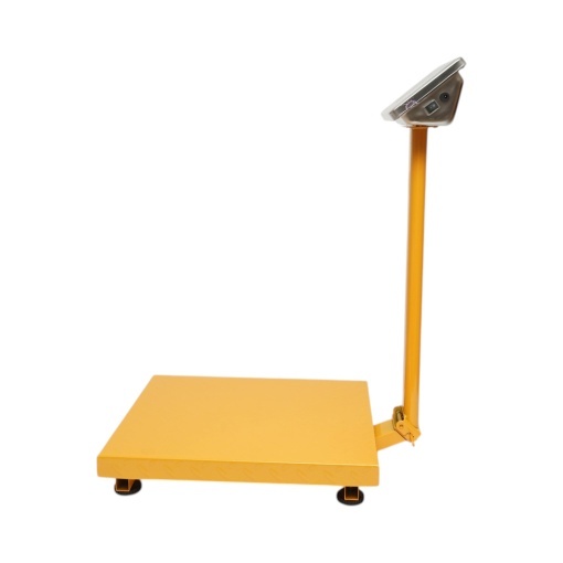 Cantar electronic de podea 350kg tip platforma 500x400mm cu brat pliabil, afisaj LCD - Img 3