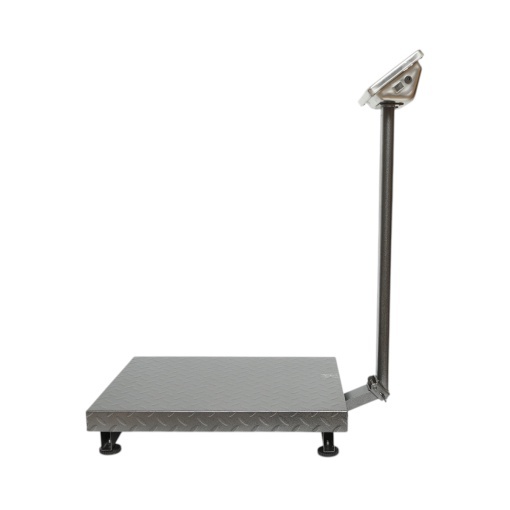 Cantar electronic de podea 700kg tip platforma 600x450mm cu brat pliabil, afisaj LCD - Img 3