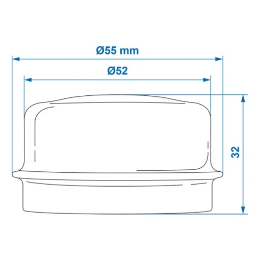 Capac butuc Ø52mmx26mm compatibil Knott/Hahn/Nieper - Img 4