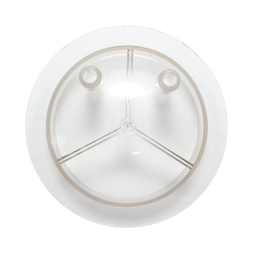 Capac transparent bidon 30L cu 2 iesiri pentru aparat de muls vaci Breckner Germany - Img 2