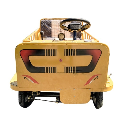 Carucior platforma electrica transport marfa cu bancheta si obloane 1200W, 60V, 2.5x1.25m sarcina maxima 1000Kg THOR - Img 4