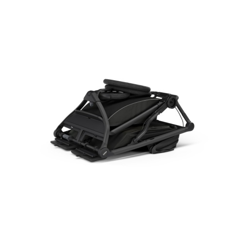 Carucior Thule Urban Glide 3 Double cu catarama hamului magnetica, Black - Img 5