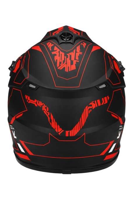 Casca ATV / Enduro SNON XL (negru+rosu) - Img 4