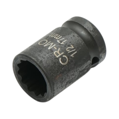Cheie tubulara de impact bihexagonala 17mm, 38mm, patrat 1/2 inch Cr-Mo Breckner Germany - Img 2