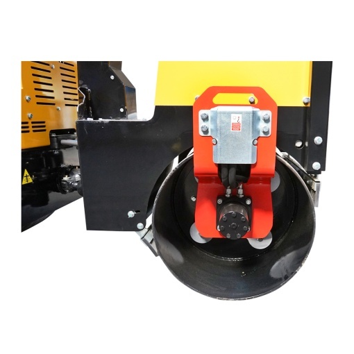 Cilindru compactor 1000kg cu tamburi 1x800mm, 1x740mm si motor diesel 9CP, pornire electrica - Img 5