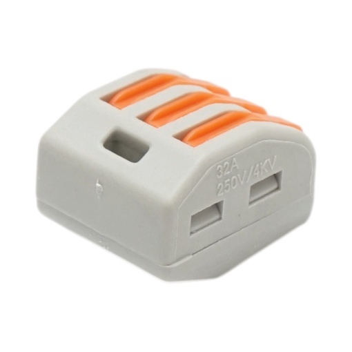 Conector rapid cablu electric 3P, 0.08-4mm, 32A, 250V Longroad - Img 5