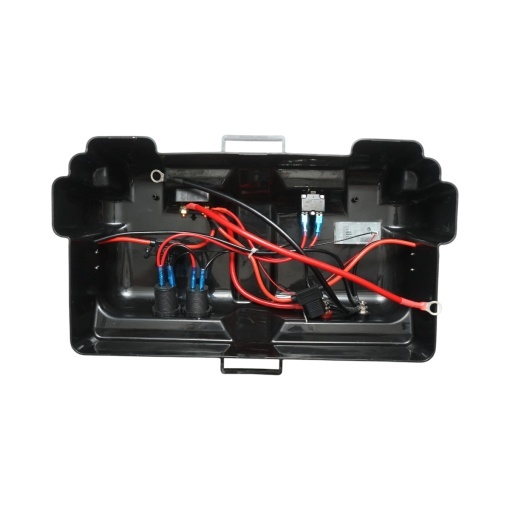 Cutie baterie auto 12V cu voltmetru DC 6-30V, intrerupator alimentare 100A, priza bricheta, afisaj LCD, 2xUSB 350x180x200mm - Img 11