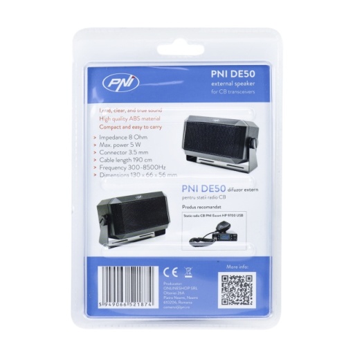 Difuzor extern PNI DE50 5W pentru statii radio CB cu mufa de 3.5 mm - Img 5