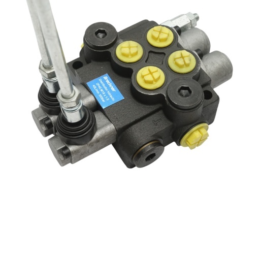 Distribuitor hidraulic cu 2 manete debit 40L/min cu levier si reductie incluse -15 /+80 Breckner Germany - Img 6