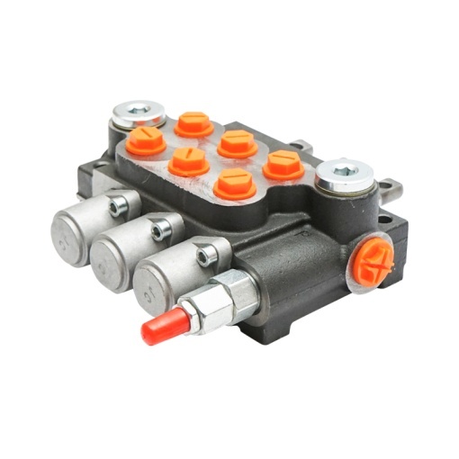 Distribuitor hidraulic cu 3 manete, lungime cablu 2.5m presiune 250 bar debit 40L/min Breckner Germany - Img 4