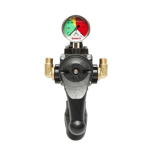 Distribuitor metalic cu 3 cai, manometru glicerina inclus pentru erbicidator - Img 2