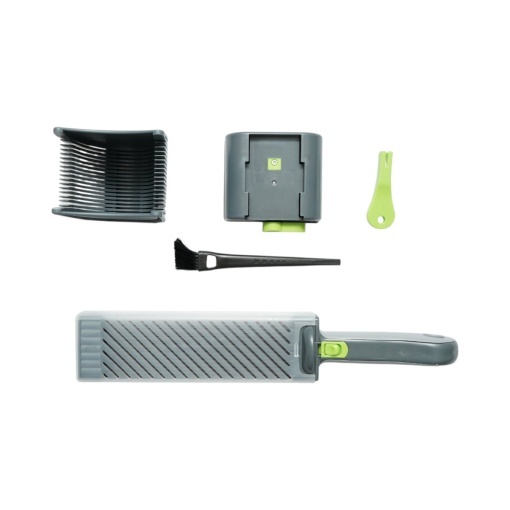 Feliator manual carne proaspata, 17 lame inox, grosime taiere 2/4mm pentru felii, fasii si cuburi Breckner Germany - Img 4
