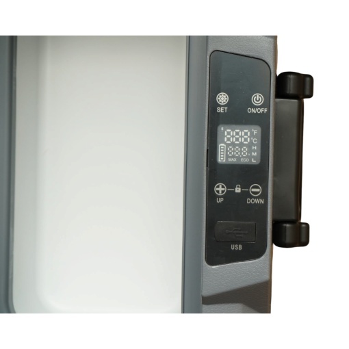 Frigider auto 35L cu compresor 12V-24V-220V, 60W, afisaj LCD, zona dubla de racire, USB 630x390x390mm - Img 11