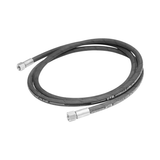 Furtun presiune 2SN DN10 sertizat cu capete fixate hidraulic L = 3000 mm (Reductie M20X20) - Img 3