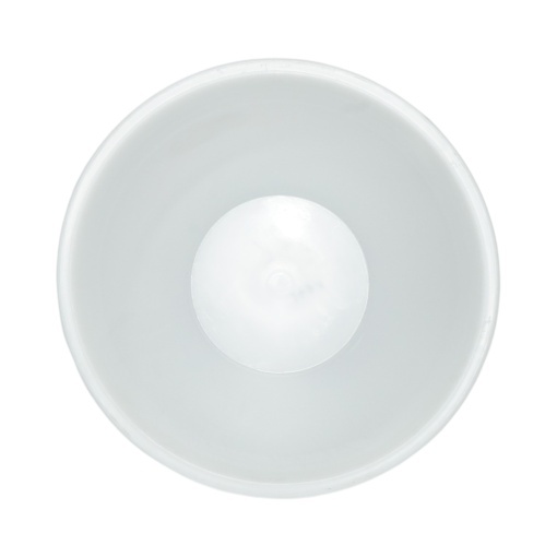 Galeata plastic hranire animale 12L alba cu maner metalic - Img 2