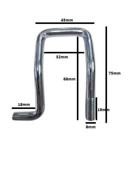 Inel ancorare 700kg cu filet de 8 mm - Img 2