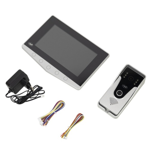 Interfon video PNI DF780 cu 1 monitor, ecran 7 inch 1080p, slot card, IP65, comanda 2 porti, inregistrare miscare eveniment,comexiune maxim 4 monitoare, 2 unitati externe si 2 camere CCTV - Img 6